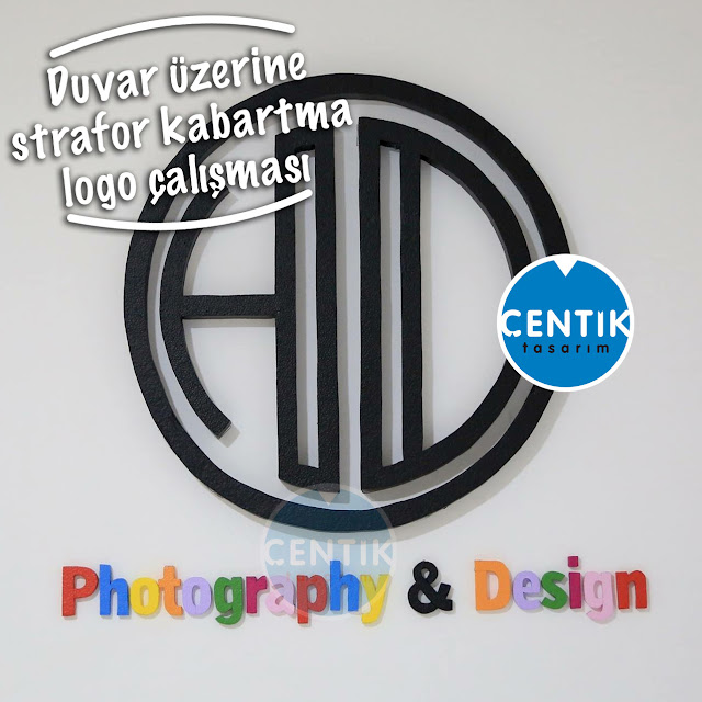 Çentik Tasarım Strafor parti dekorları Strafor duvar logosu HD