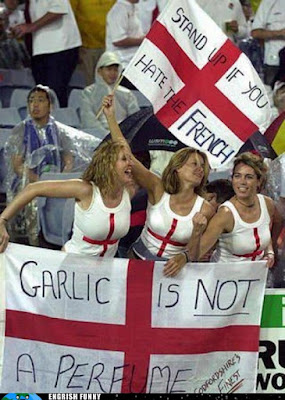 football fans garlic is not a perfume english hate the french