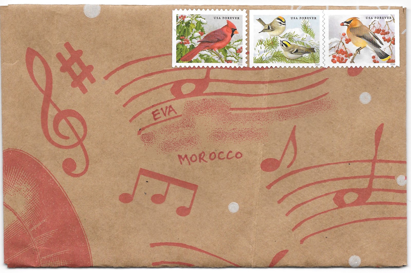 envelope 100 Christmassy envelopes to Eva