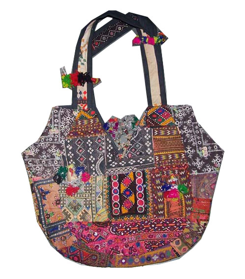 Rajasthani Handmade Clothing Home Furnishing Old Textiles Bags Vintage Tribal Zipsy Ethnic Decorative Designer Handbags Latest Fashion Travel Bag Embroidery
