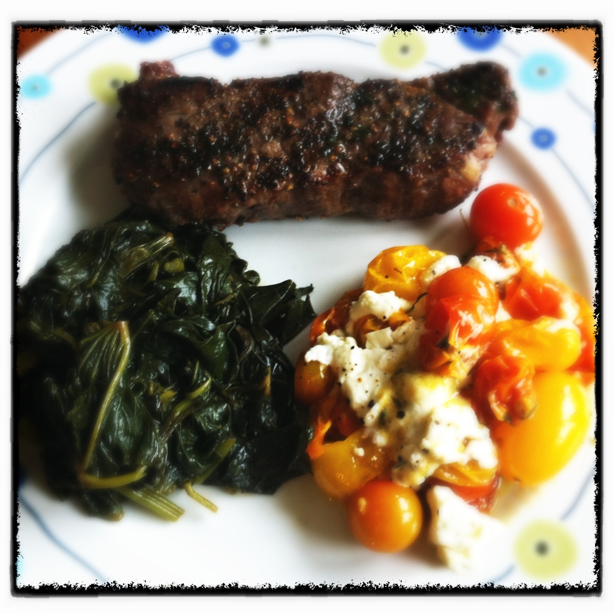 P90 Noir Recipe Sauteed Sweet Potato Greens