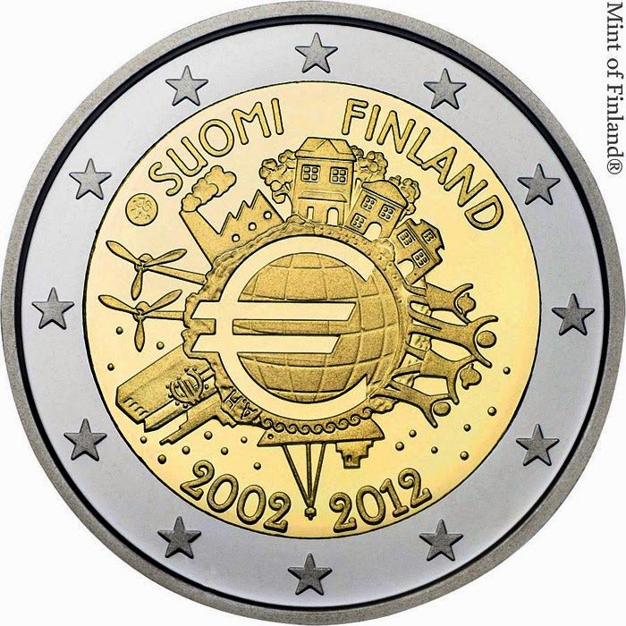  2 euro Finland 2012, Ten years of Euro cash