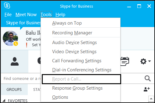 video call option is disabled in skype
