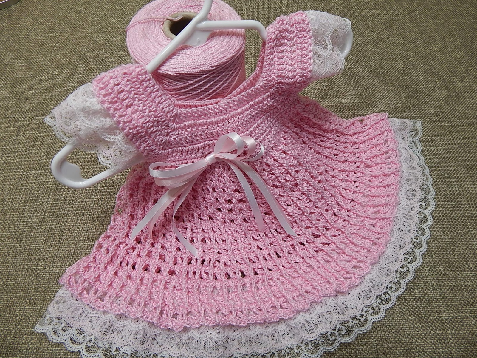 Crochet Dress in yarn. see the easy video explanation here in the store.