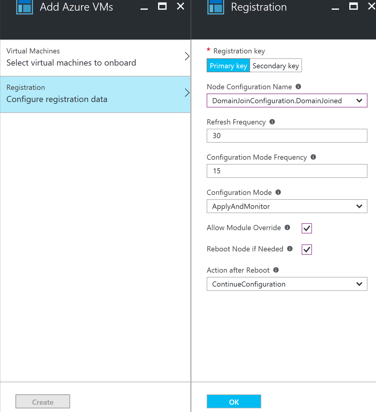 Domain join Azure VM using Azure Automation DSC