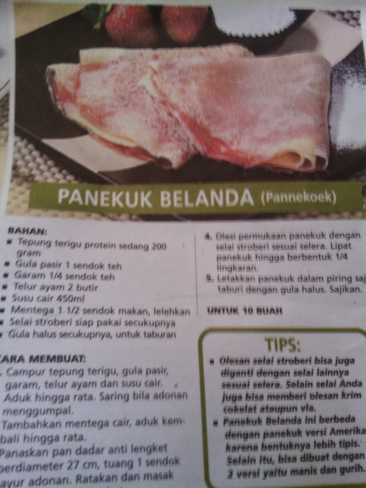 [Resep] Pannekoek alias Panekuk Belanda - Life's Never Boring Beibi!