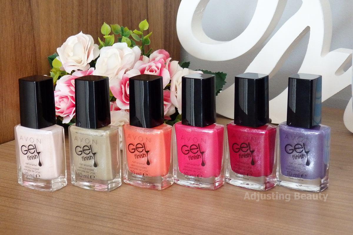 Review Avon Gel Finish Nail Enamels (Sheer, Nude, Coral, Pink, Berry