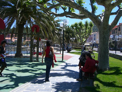 Small playground on the promenade of Collioure