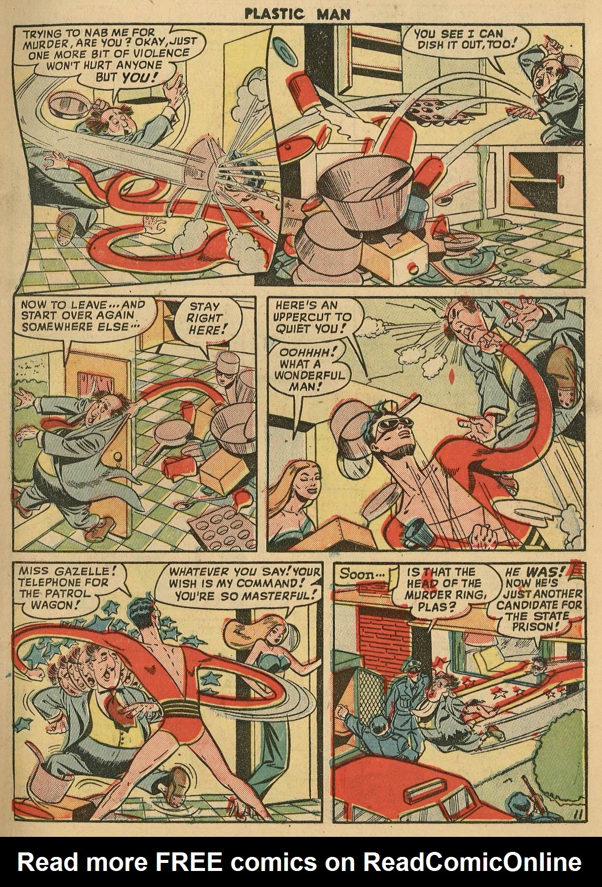 Read online Plastic Man (1943) comic -  Issue #16 - 14