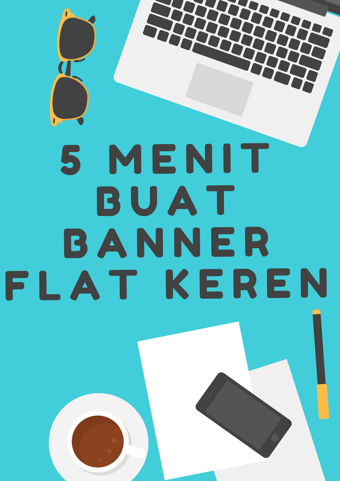 5 Menit Membuat Banner Flat Ramadhan Keren ~ HD DESAIN