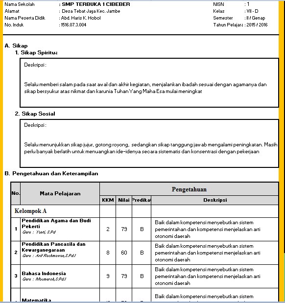 Download Aplikasi RAPORT Kurikulum 2013 ( RAPORT K13