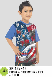 KAOS KARAKTER CAPTAIN AMERICA KAOS KARAKTER CAPTAIN AMERICA