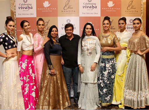Padmini Kolhapure & Tarun Sarda hosted a power packed lunch to celebrate the festive spirit with a special showcase of PADMASITAA at Celebrating Vivaha 2016 Padmini Kolhapure & Tarun Sarda hosted a power packed lunch to celebrate the festive spirit with a special showcase of PADMASITAA at Celebrating Vivaha 2016