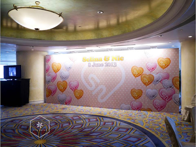 wedding backdrop design by Lily Sarah at Harbour Grand Kowloon