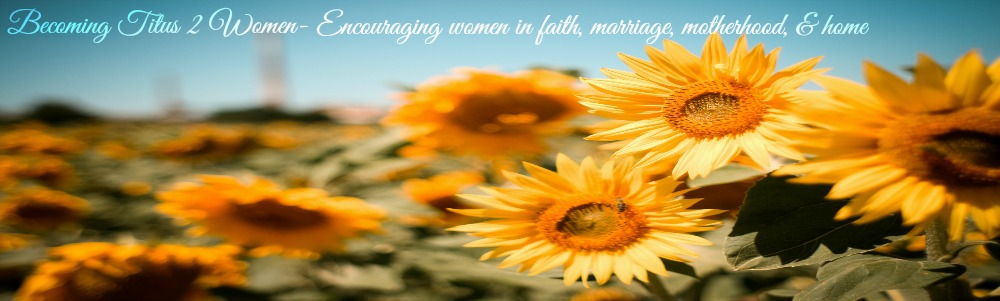 Becoming Titus 2 Women: Encouraging women in their faith,marriage,home,& Motherhood