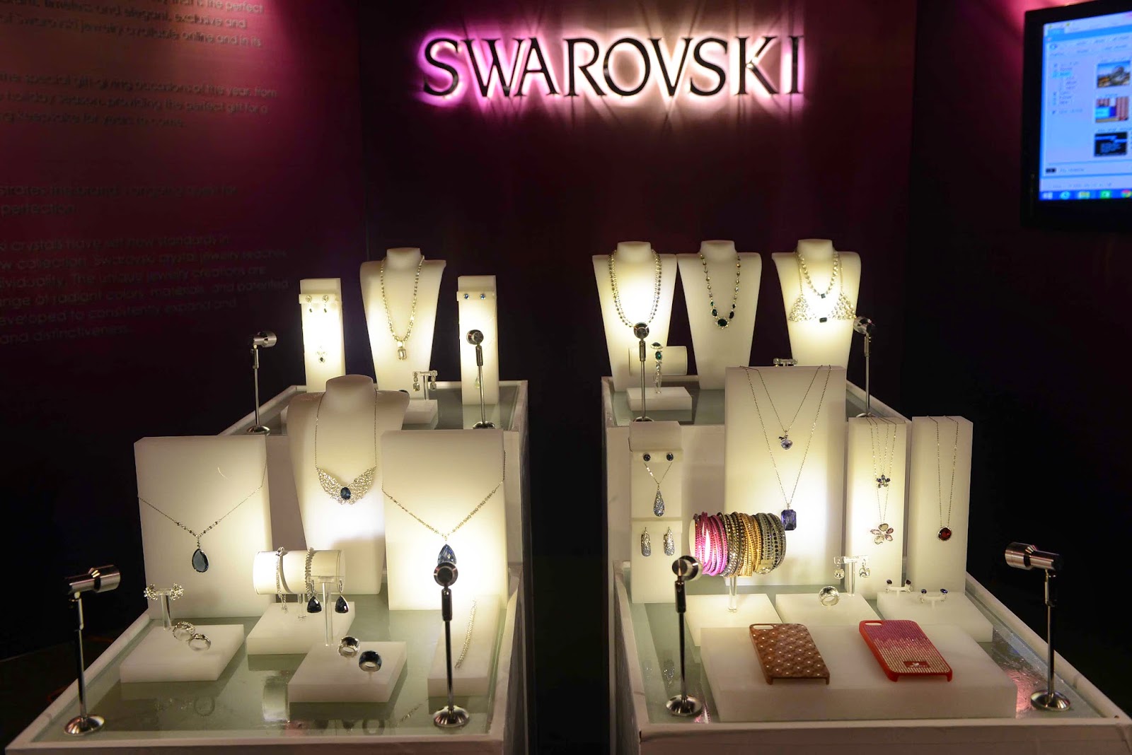 swarovski jewellery and phone cases