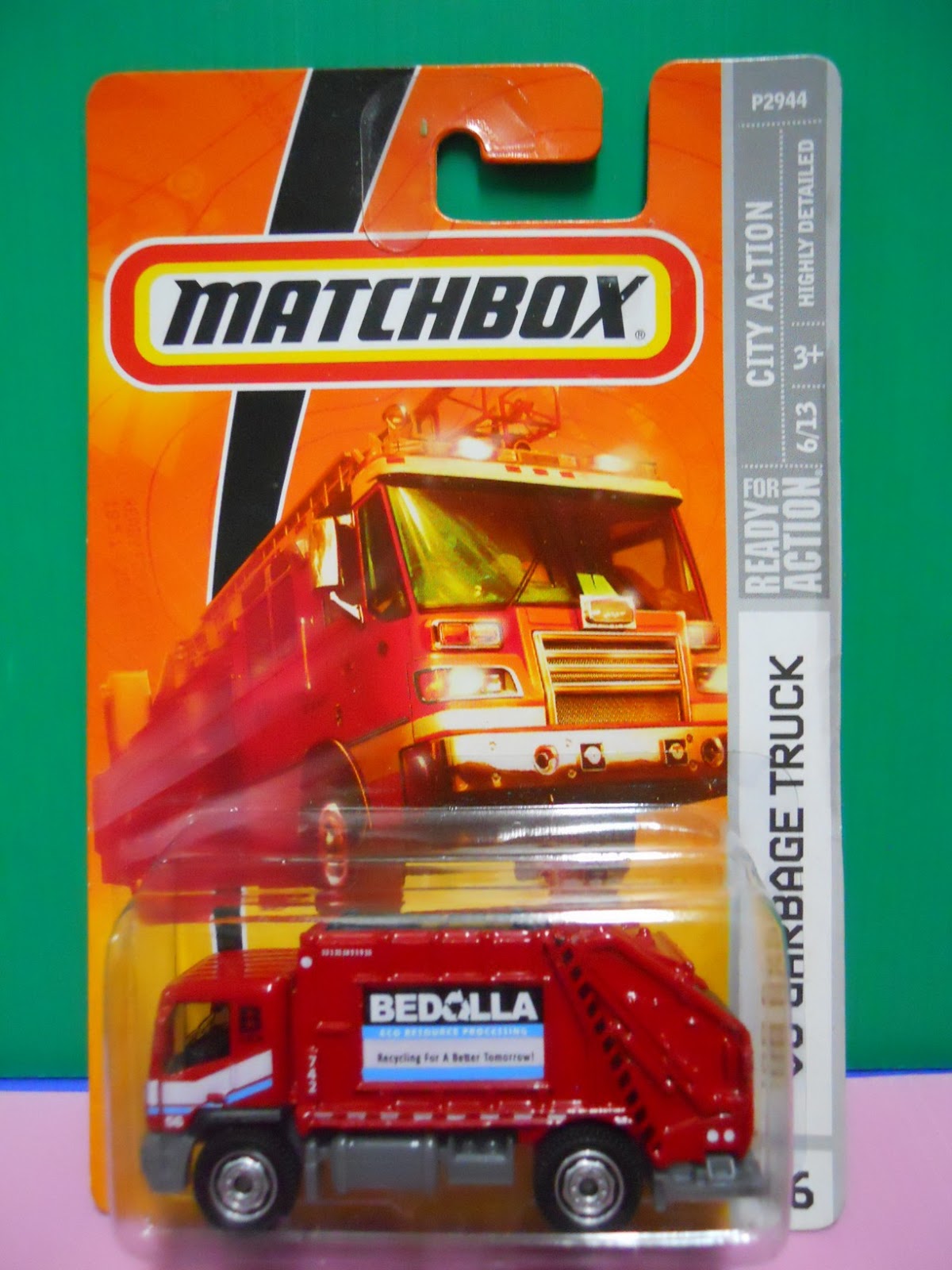 Dexters Diecasts (DexDC) Matchbox 46 Garbage Truck (red)