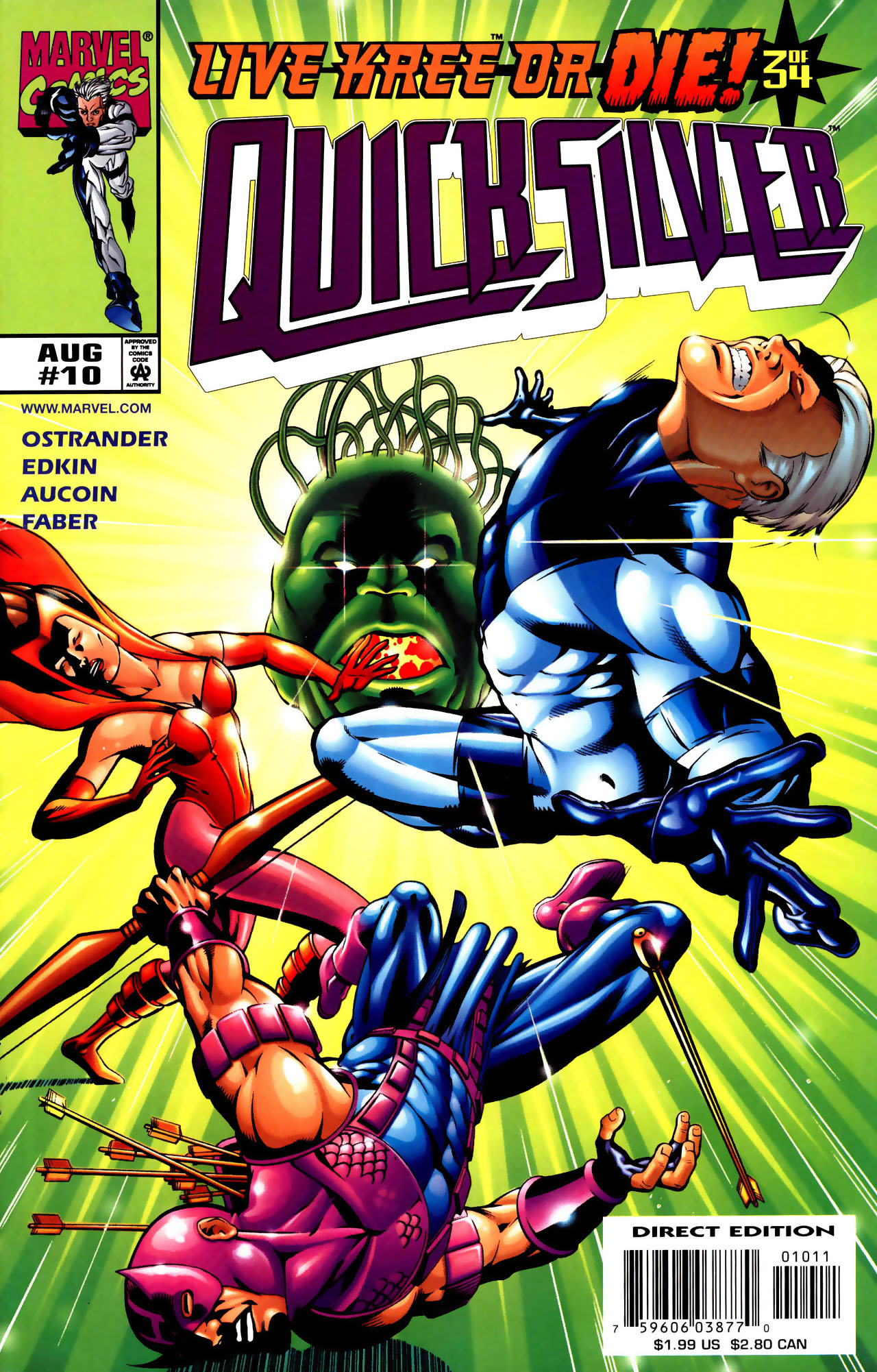 Read online Quicksilver comic -  Issue #10 - 1