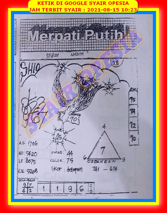 Prediksi Hongkong 15 Agustus 2021 Prediksi Togel Hk Sdy Sgp