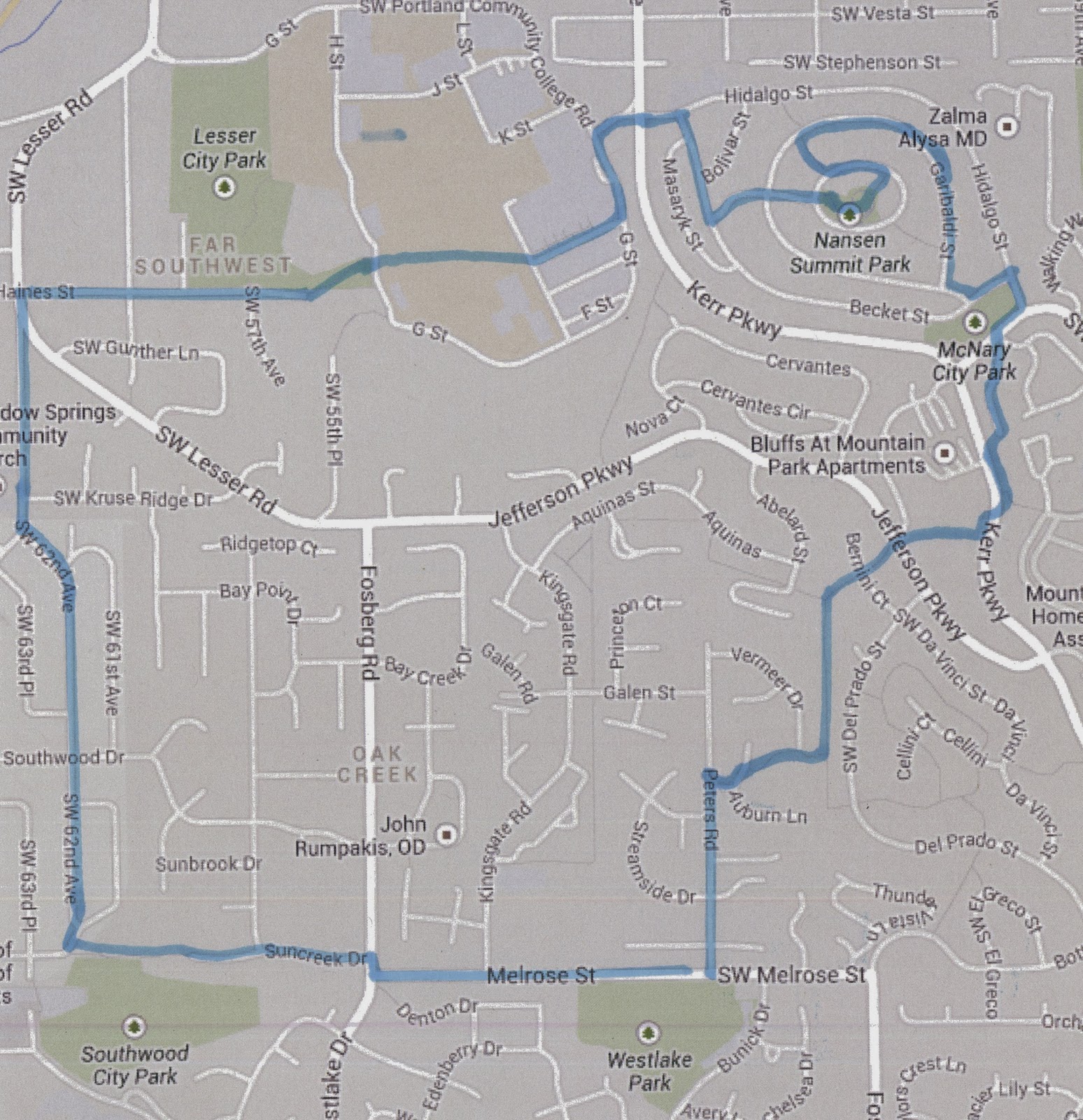 Walks and Hikes in Portland and Beyond Lake Oswego Up to Mt