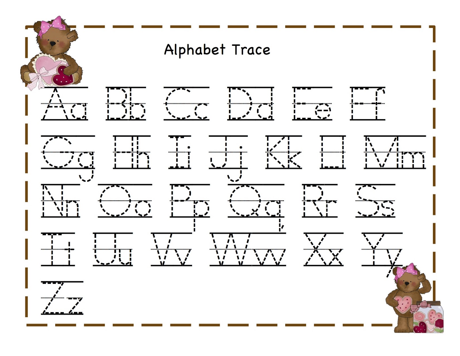 Free Worksheet Free Traceable Alphabet Worksheets alphabet tracing templates letter 7 worksheets free printable letters on abc coloring templates