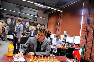 Echecs à Moscou : Magnus Carlsen (2864) au Mémorial Tal 2013