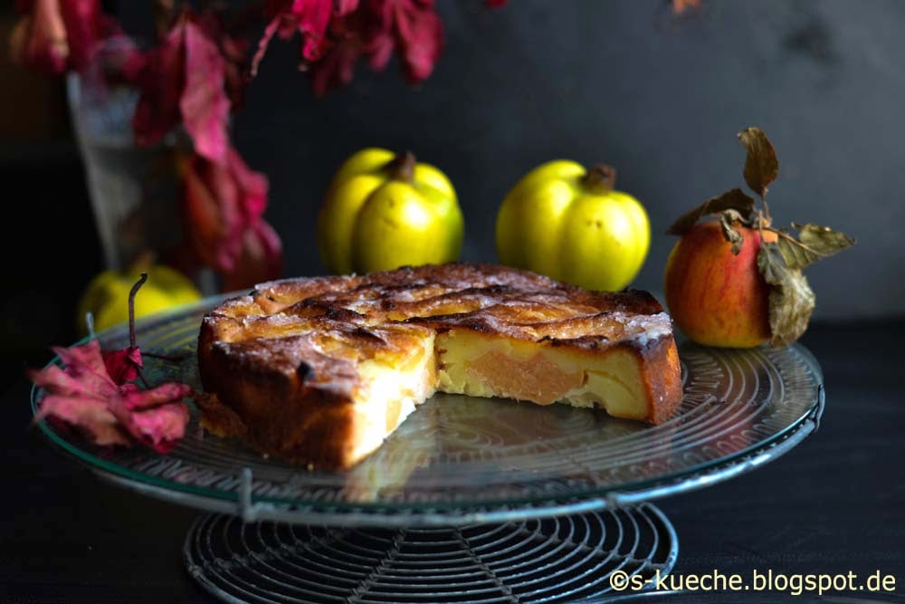 Quittenkuchen - Apfelkuchen - Apfel-Quittenkuchen - s-Küche