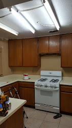 cabinets terrible shaker greasy kitchen before