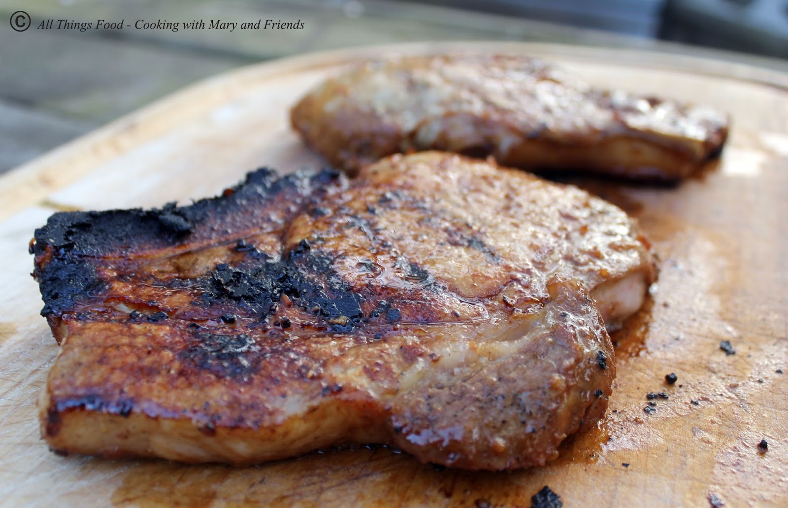 Cooking With Mary and Friends Marinated Grilled Pork Chops