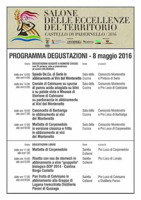 Salone delle Eccellenze dei Territori 8 maggio Padernello (BS) 2016 Salone delle Eccellenze dei Territori 8 maggio Padernello (BS) 2016