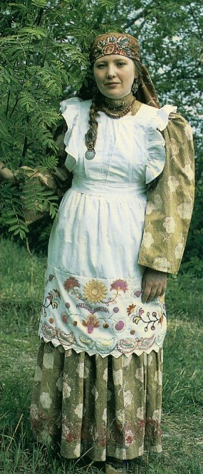 FolkCostume&Embroidery: Village costume of Tatarstan