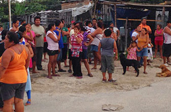 Desalojo en la R-247: policías despejan un predio invadido por 22 familias