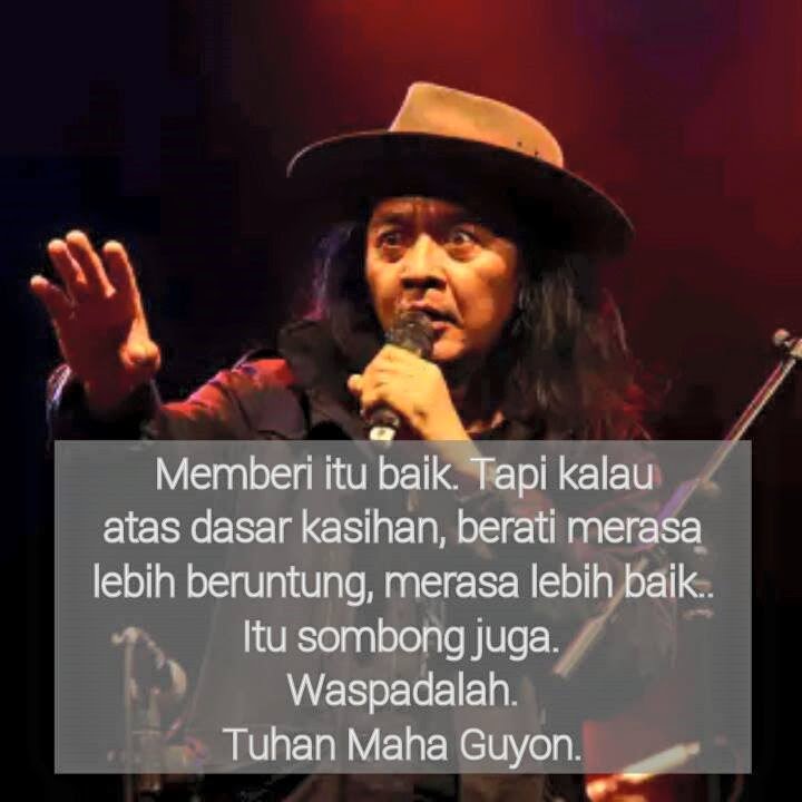 [Kutipan] Inilah Berbagai Ungkapan Sujiwo Tejo Mengomentari Hal-Hal Seru