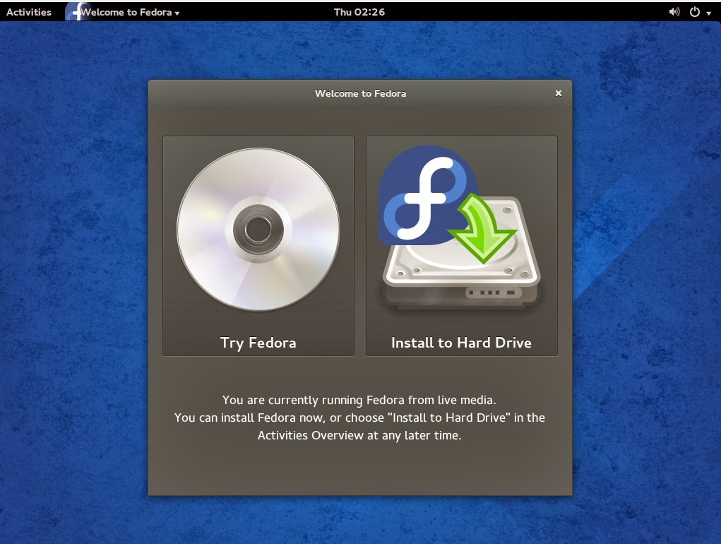 My love to Linux: Step by step guide to install fedora 20 with screenshots