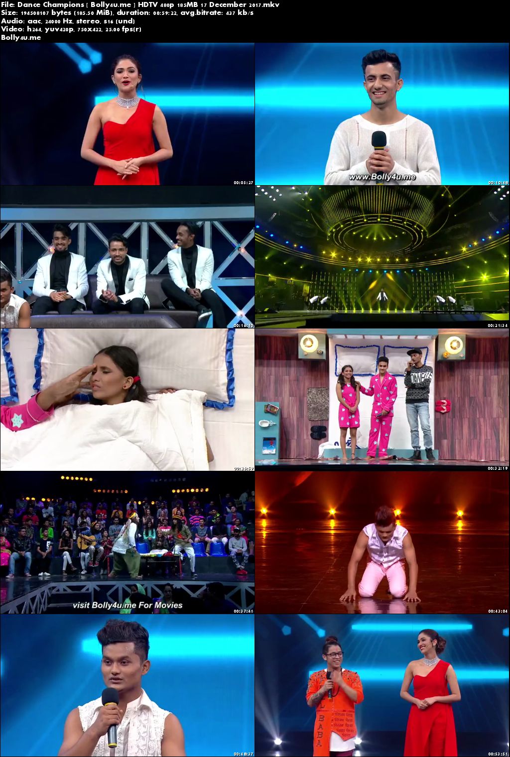 Dance Champions HDTV 480p 180MB 17 Dec 2017 Download