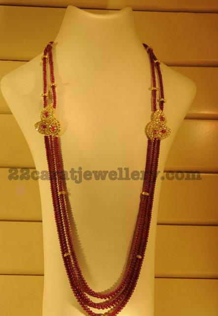 Ruby Beads Long Chain