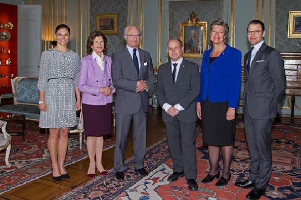King Carl Gustaf and Queen Silvia, Crown Princess Victoria and Prince Daniel held a lunch at the Royal Palace for Ministers Ylva Johansson and Morgan Johansson