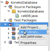 Gambar 3 - Program Koneksi Database di Java dan MySql
