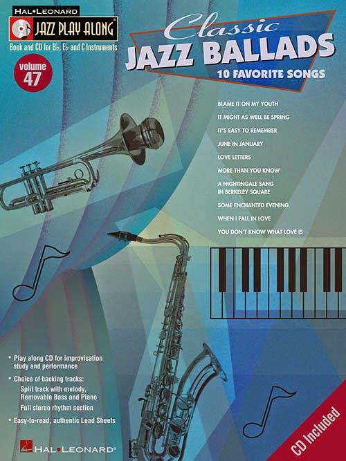 Jazz Recursos Jazz Play Along Vol. 47 Classic Jazz Ballads