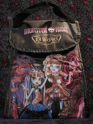 The Monster High: 13 Wishes lunch bag sold exclusively with the Walmart gift set. (front)