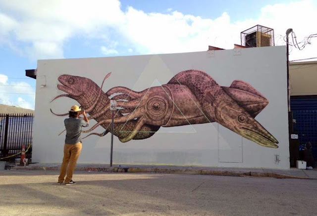 Street Art By Puerto Rican Artist Alexis Diaz In Miami USA for Art Basel 2013. 1