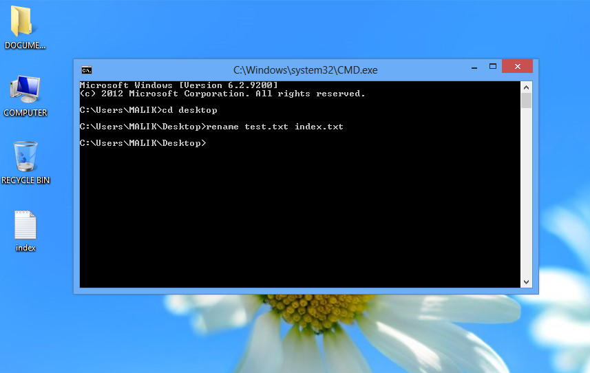 Ennovative Programming How to rename file using Command Prompt.