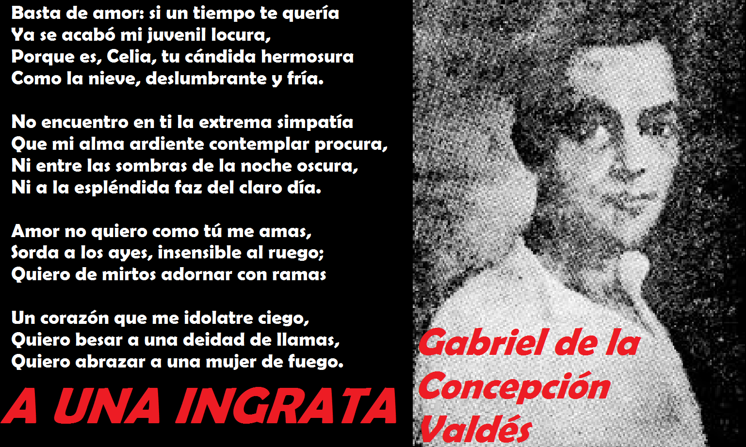 GABRIEL DE LA CONCEPCIÓN VALDEZ