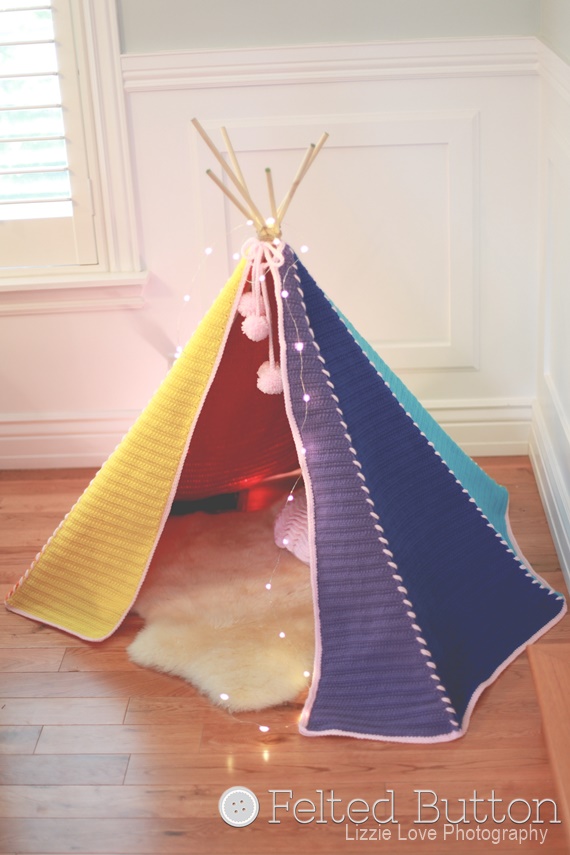 Toddler Teepee Crochet Pattern by Susan Carlson of Felted Button (Colorful Crochet Patterns)