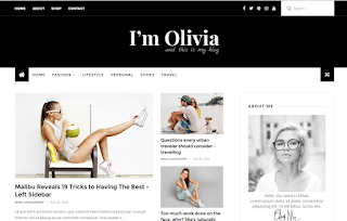 Olivia Dark Blogger Template