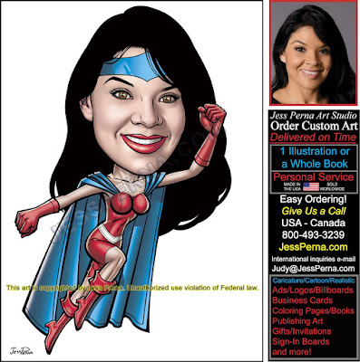 Real Estate Agent Superhero Woman Flying Ad
