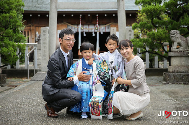 和歌山市矢宮神社の七五三の出張撮影