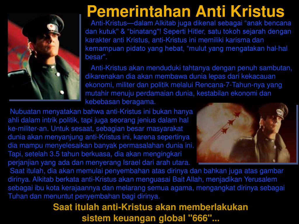 Membahas Profil Antikristus Terbaru