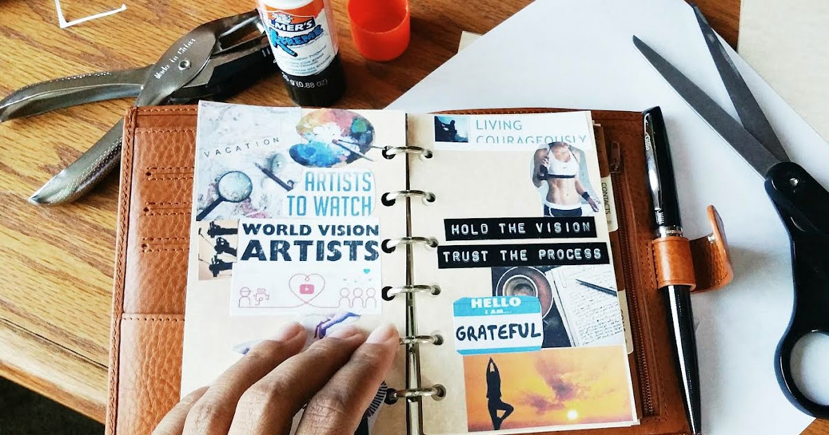 Gillio Compagna Pocket Planner Vision Board Setup / Seaweed Kisses