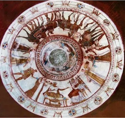 Pictura de pe tavanul mormântului de la Kazanlâk